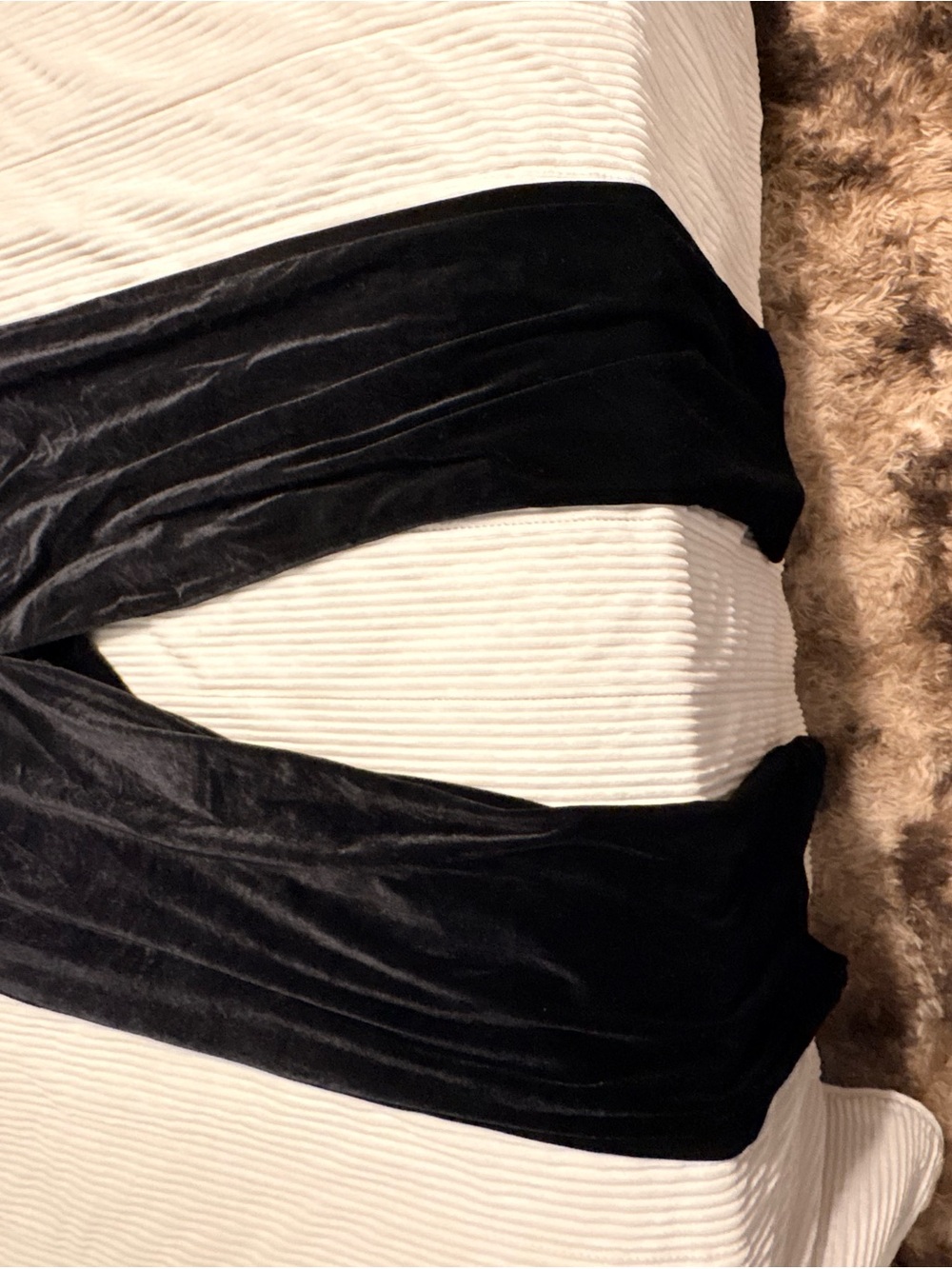 Material Girl Black Velvet Pants
